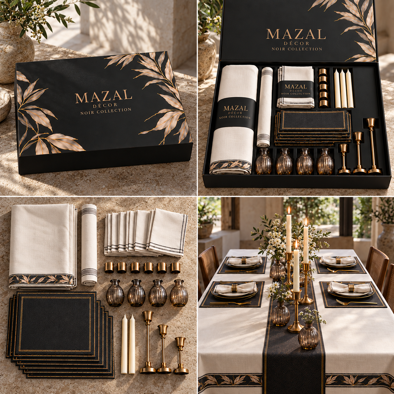 MAZAL DÉCOR — Noir — המארז הסגור