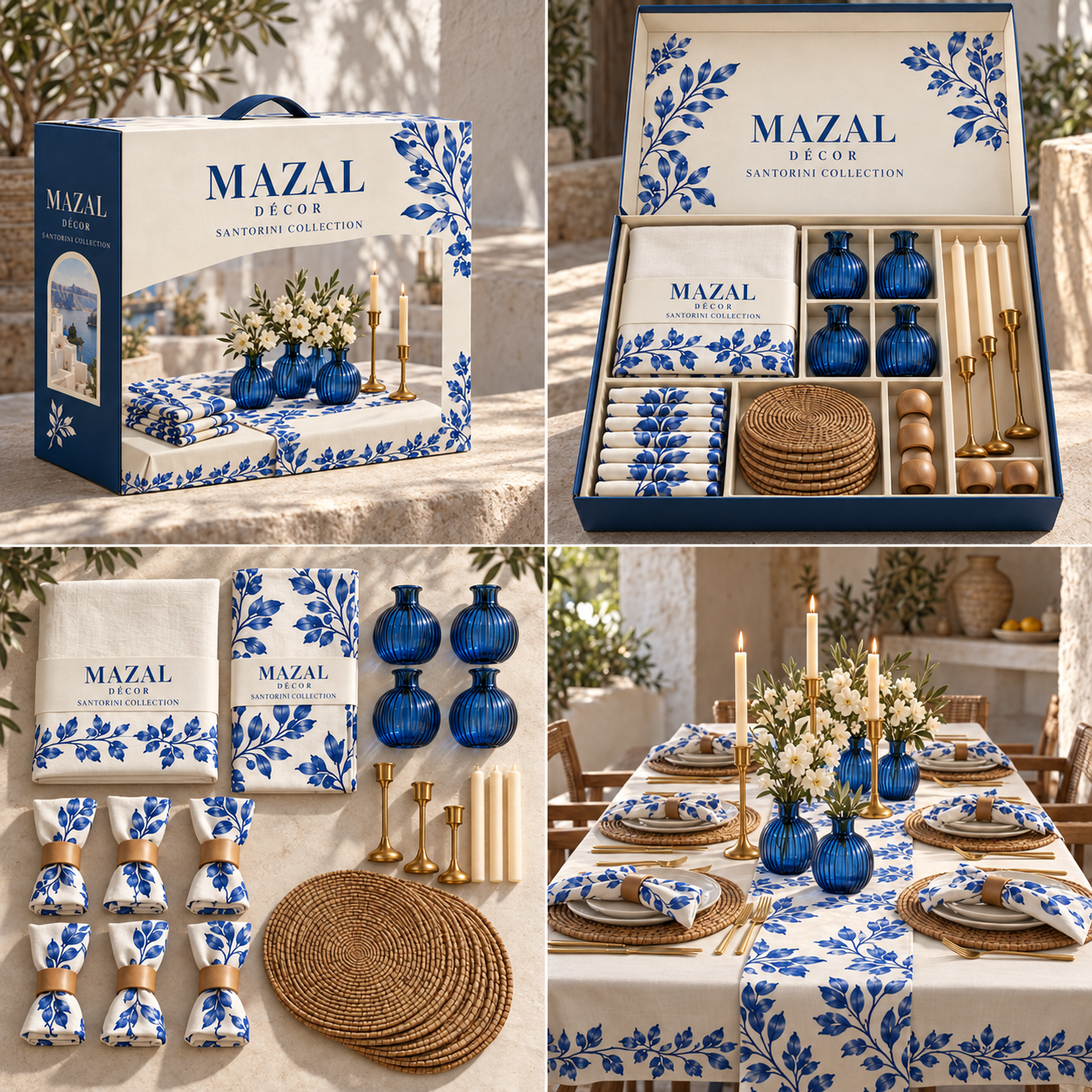 MAZAL DÉCOR — Santorini — המארז הסגור